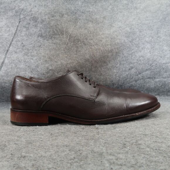 Cole Haan Shoes Men 11.5 Oxford Derby Classic Formal Lace Up Leather Dress Brown - Picture 16 of 16